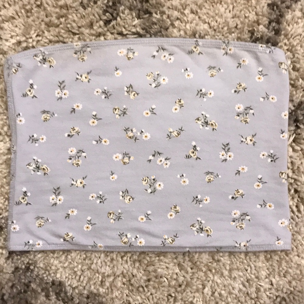Hollister Baby blue reversible tube top